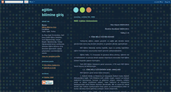 Desktop Screenshot of egitimbiliminegiris.blogspot.com
