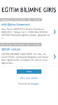 Mobile Screenshot of egitimbiliminegiris.blogspot.com