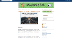 Desktop Screenshot of monkeyandseal.blogspot.com