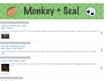 Tablet Screenshot of monkeyandseal.blogspot.com