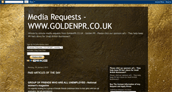 Desktop Screenshot of goldenmediarequests.blogspot.com