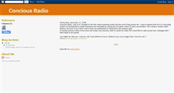 Desktop Screenshot of conciousradio.blogspot.com
