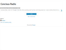 Tablet Screenshot of conciousradio.blogspot.com