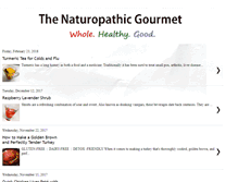 Tablet Screenshot of naturopathicgourmet.blogspot.com