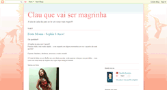 Desktop Screenshot of clauquevaisermagrinha.blogspot.com