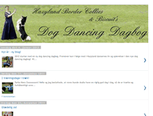 Tablet Screenshot of dogdancingdagbog.blogspot.com