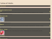 Tablet Screenshot of eskelet-letrasalviento.blogspot.com