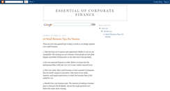 Desktop Screenshot of essential-of-corporate-finance.blogspot.com