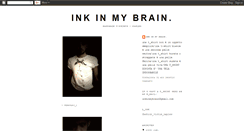 Desktop Screenshot of inkinmybrain.blogspot.com
