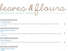 Tablet Screenshot of leavesandflours.blogspot.com