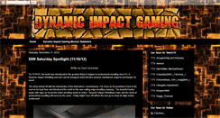 Desktop Screenshot of dynamicimpactgaming.blogspot.com