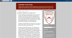 Desktop Screenshot of lancasterarmssucks.blogspot.com