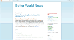 Desktop Screenshot of betterworldnews.blogspot.com