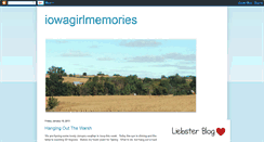 Desktop Screenshot of iowagirlmemories.blogspot.com