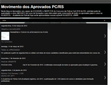 Tablet Screenshot of movimentodosaprovadospcrs.blogspot.com