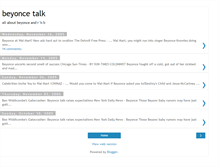 Tablet Screenshot of beyonce-talk.blogspot.com