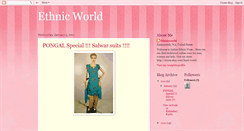 Desktop Screenshot of indianethnicwear.blogspot.com