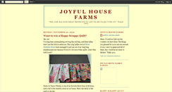 Desktop Screenshot of joyfulhousefarms.blogspot.com