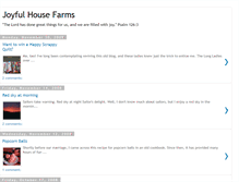 Tablet Screenshot of joyfulhousefarms.blogspot.com