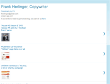 Tablet Screenshot of frankherlinger.blogspot.com