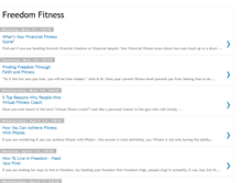 Tablet Screenshot of freedomfitness1.blogspot.com