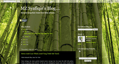 Desktop Screenshot of mzsyafiqie.blogspot.com