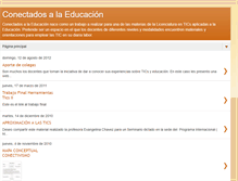Tablet Screenshot of conectadosalaeducacion.blogspot.com