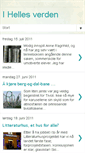 Mobile Screenshot of ihellesverden.blogspot.com