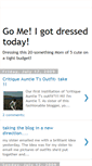 Mobile Screenshot of go-me-i-got-dressed-today.blogspot.com