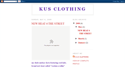 Desktop Screenshot of kusclothing.blogspot.com