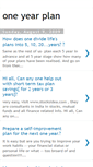 Mobile Screenshot of one-year-plan.blogspot.com