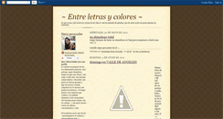 Desktop Screenshot of entreletrasycolores.blogspot.com