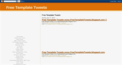 Desktop Screenshot of freetemplatetweets.blogspot.com
