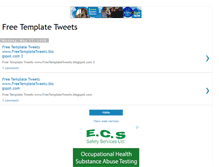 Tablet Screenshot of freetemplatetweets.blogspot.com