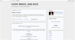 Desktop Screenshot of chopmincedice.blogspot.com