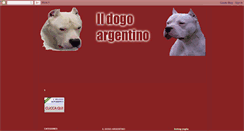 Desktop Screenshot of ildogoargentino.blogspot.com