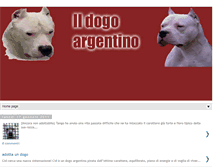 Tablet Screenshot of ildogoargentino.blogspot.com