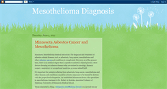 Desktop Screenshot of mesothelioma-diagnosis-news.blogspot.com