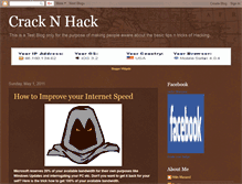 Tablet Screenshot of cracktoohack.blogspot.com