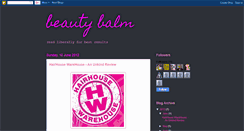 Desktop Screenshot of beauty-balm.blogspot.com