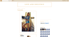 Desktop Screenshot of loveandinfluence.blogspot.com