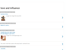 Tablet Screenshot of loveandinfluence.blogspot.com