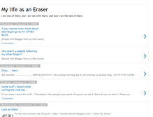 Tablet Screenshot of lifeasaneraser.blogspot.com