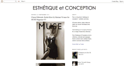 Desktop Screenshot of esthetique-conception.blogspot.com