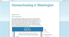 Desktop Screenshot of homeschoolinginwashington.blogspot.com