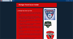 Desktop Screenshot of michigantravelsoccerinsider.blogspot.com