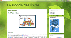 Desktop Screenshot of lemondedeslivres.blogspot.com