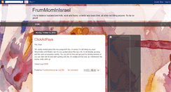 Desktop Screenshot of frummominisrael.blogspot.com