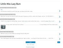 Tablet Screenshot of little-miss-lazy-bum.blogspot.com