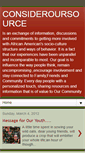 Mobile Screenshot of consideroursource.blogspot.com